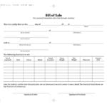 Free Livestock Bill of Sale Form | Download PDF | Word Template